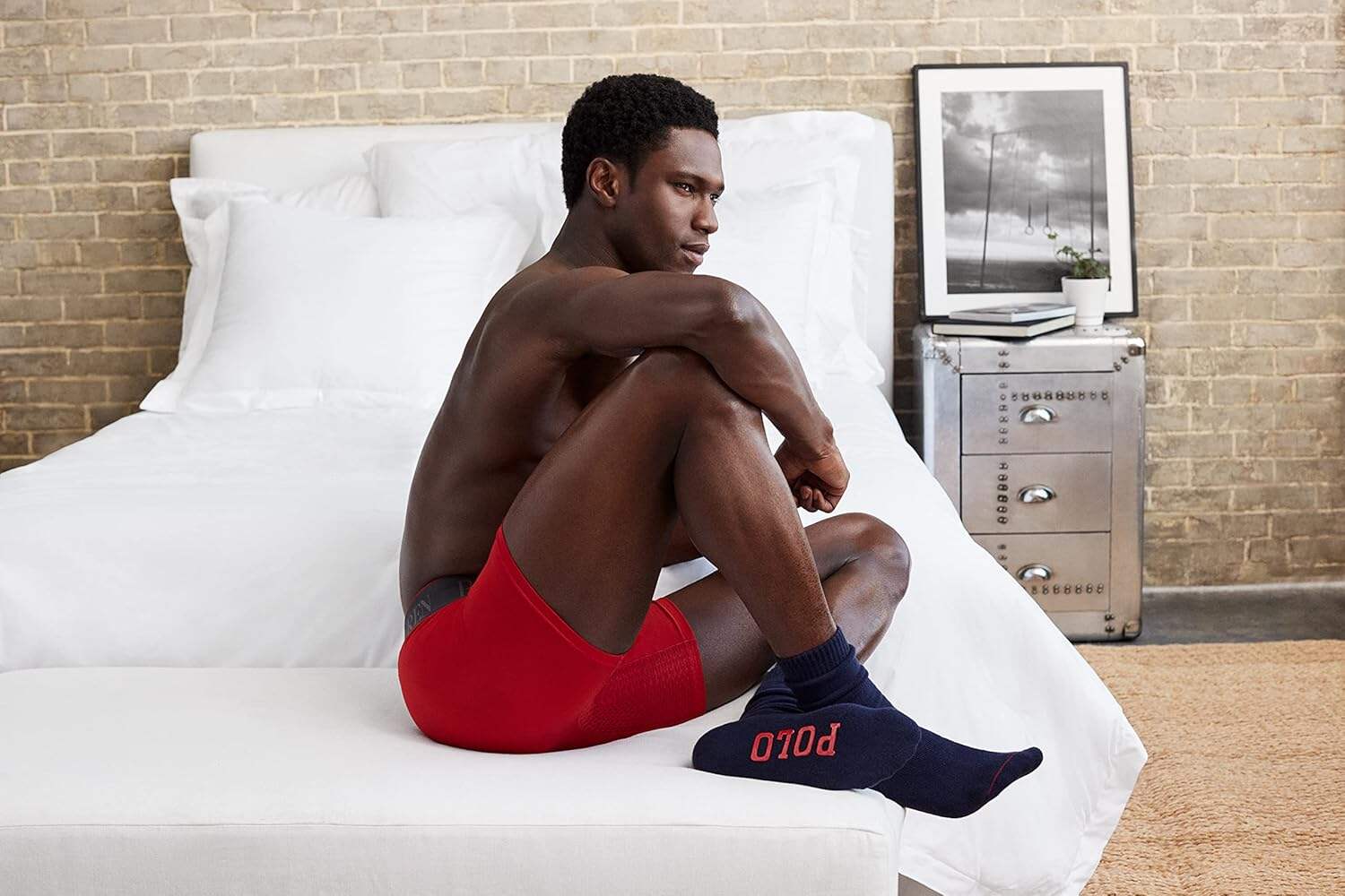Polo Ralph Lauren Men's Casual Cozy Gripper Lounge Socks-Comfort Cushioning and Non-Slip Technology