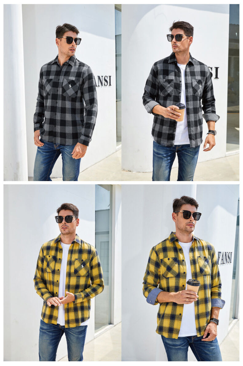 Ralph Lauren Men's flannel plaid shirt(Last day of limited time specials)