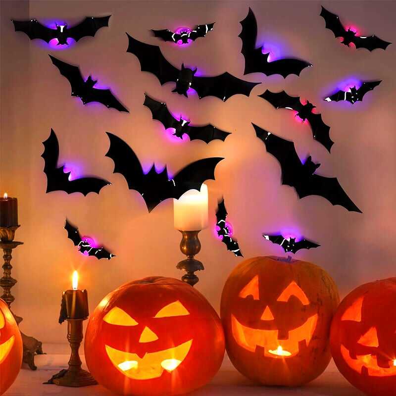 🎃HOT SALE 49% OFF-🦇Halloween 3D Lighted Bats(✈Free Shipping)