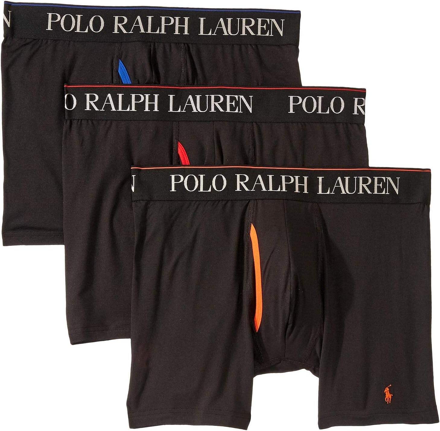 Polo Ralph Lauren Men's 4D Flex Cool Microfiber Boxer Briefs 3 Pack