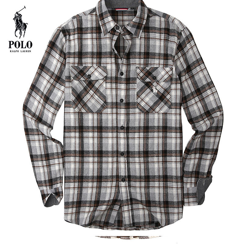 Ralph Lauren Men's flannel plaid shirt(Last day of limited time specials)