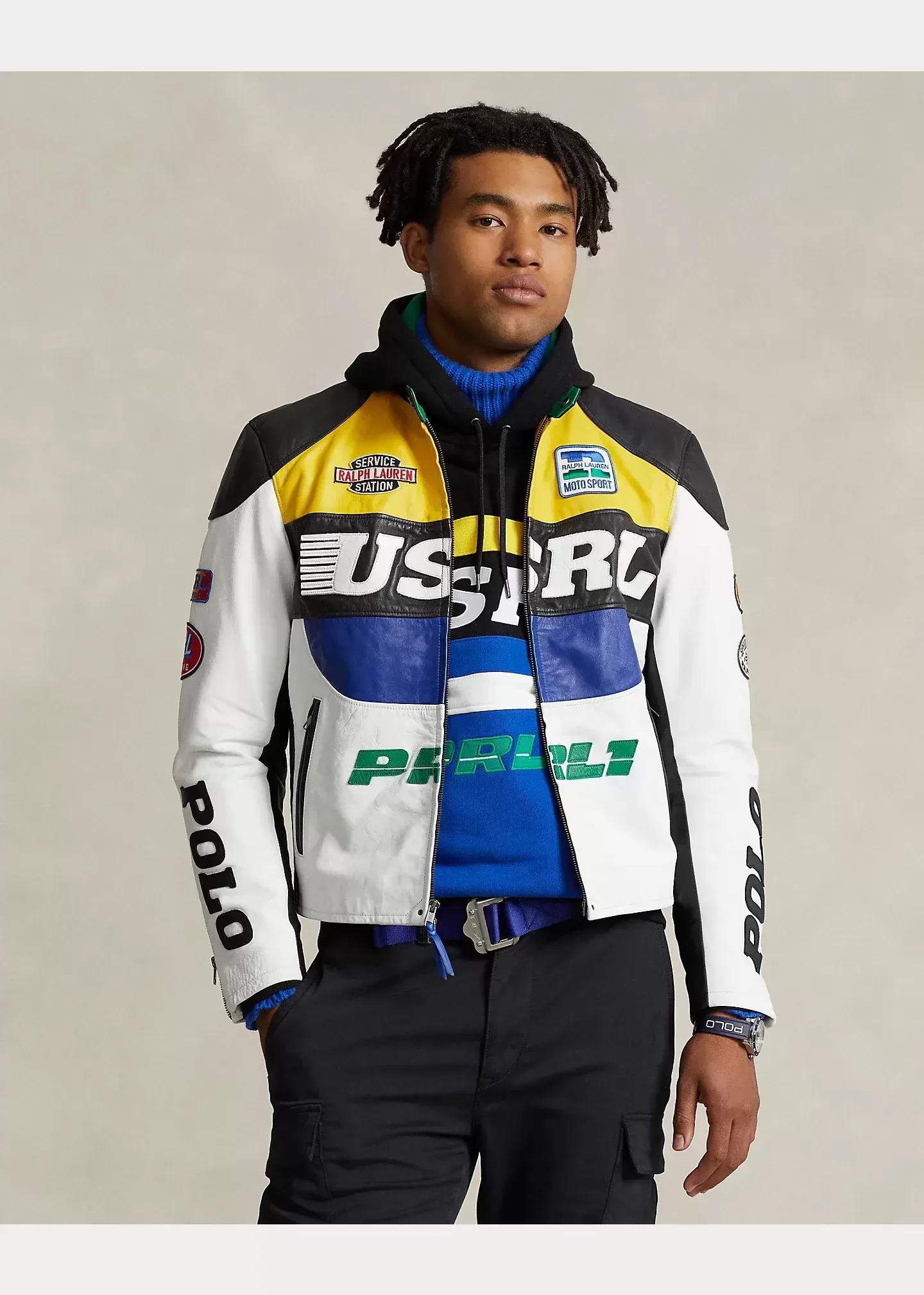 Polo Ralph Lauren Leather Caf�� Racer Jacket