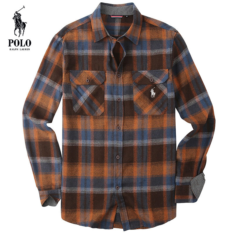 Ralph Lauren Men's flannel plaid shirt(Last day of limited time specials)