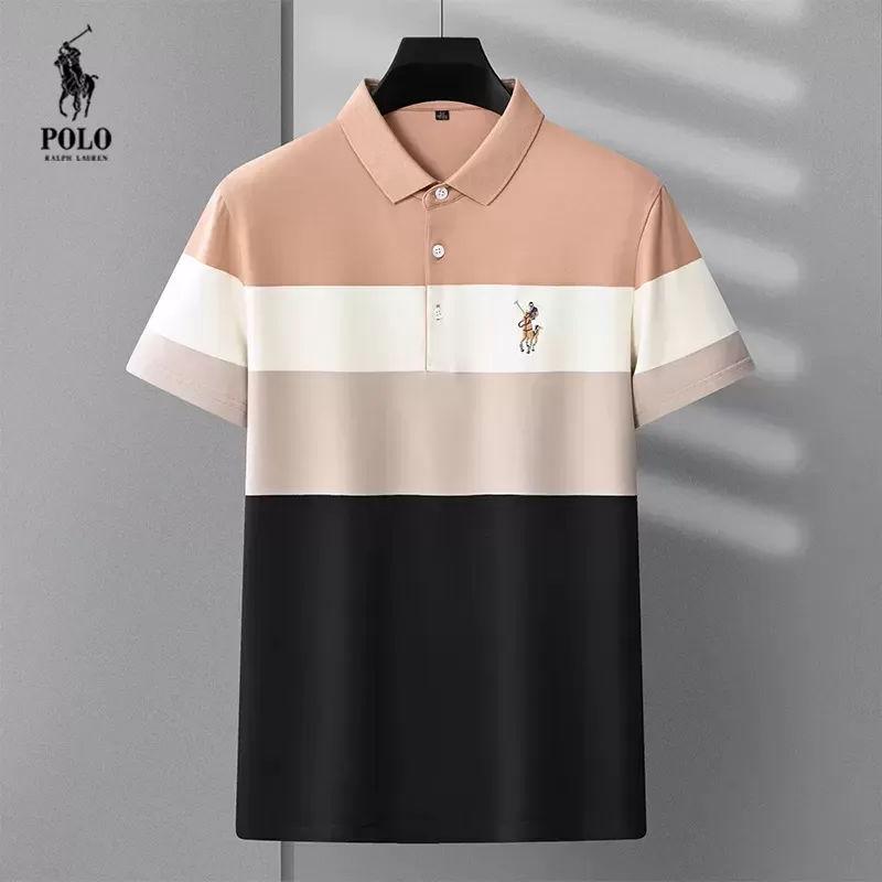Ralph Lauren summer new embroidery striped polo shirt