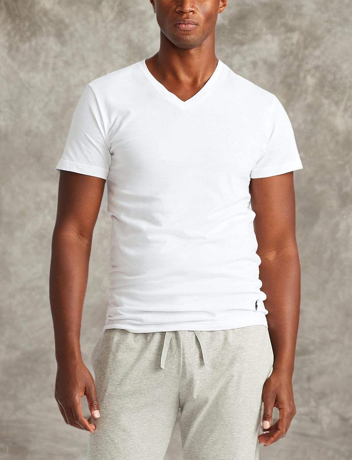 Polo Ralph Lauren Men's Slim Fit Cotton V-neck Undershirt 3-pack