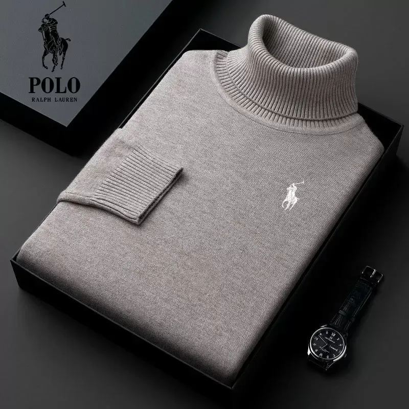 Ralph Lauren Men's Turtleneck Thick Loose Casual Knit Sweater��9 Pack Only $49.98��