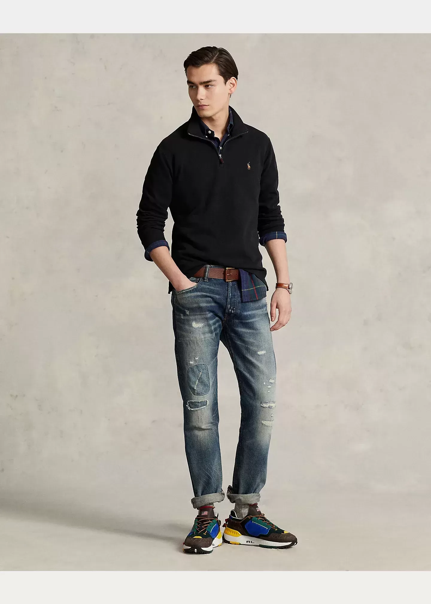 Polo Ralph Lauren Estate-Rib Quarter-Zip Pullover