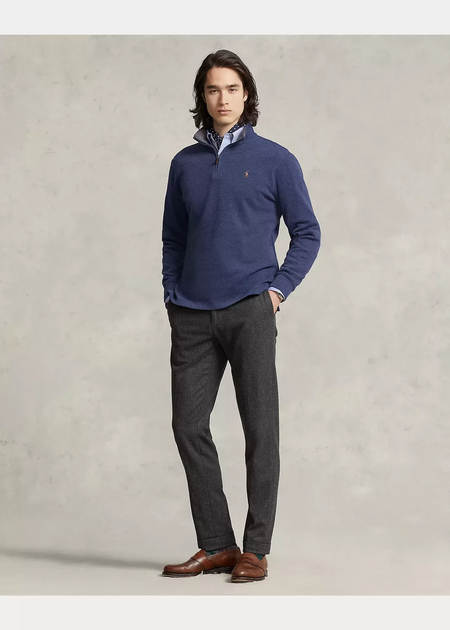 Polo Ralph Lauren Estate-Rib Quarter-Zip Pullover
