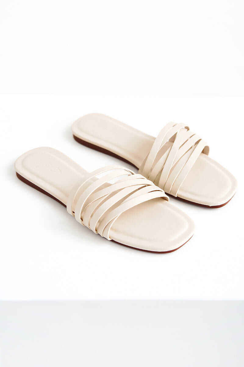 Tara Sliders in White