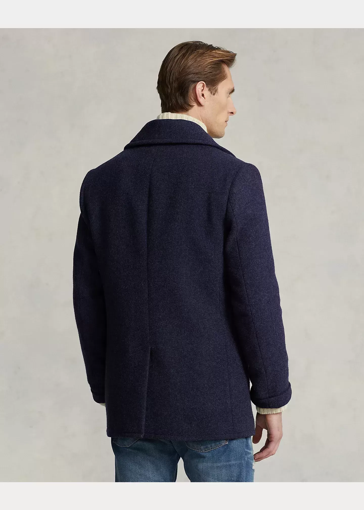 Polo Ralph Lauren Polo Wool-Blend Melton Peacoat
