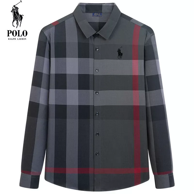 Ralph Lauren® Spring and Autumn Men's Fashion Trendy Plaid Shirt