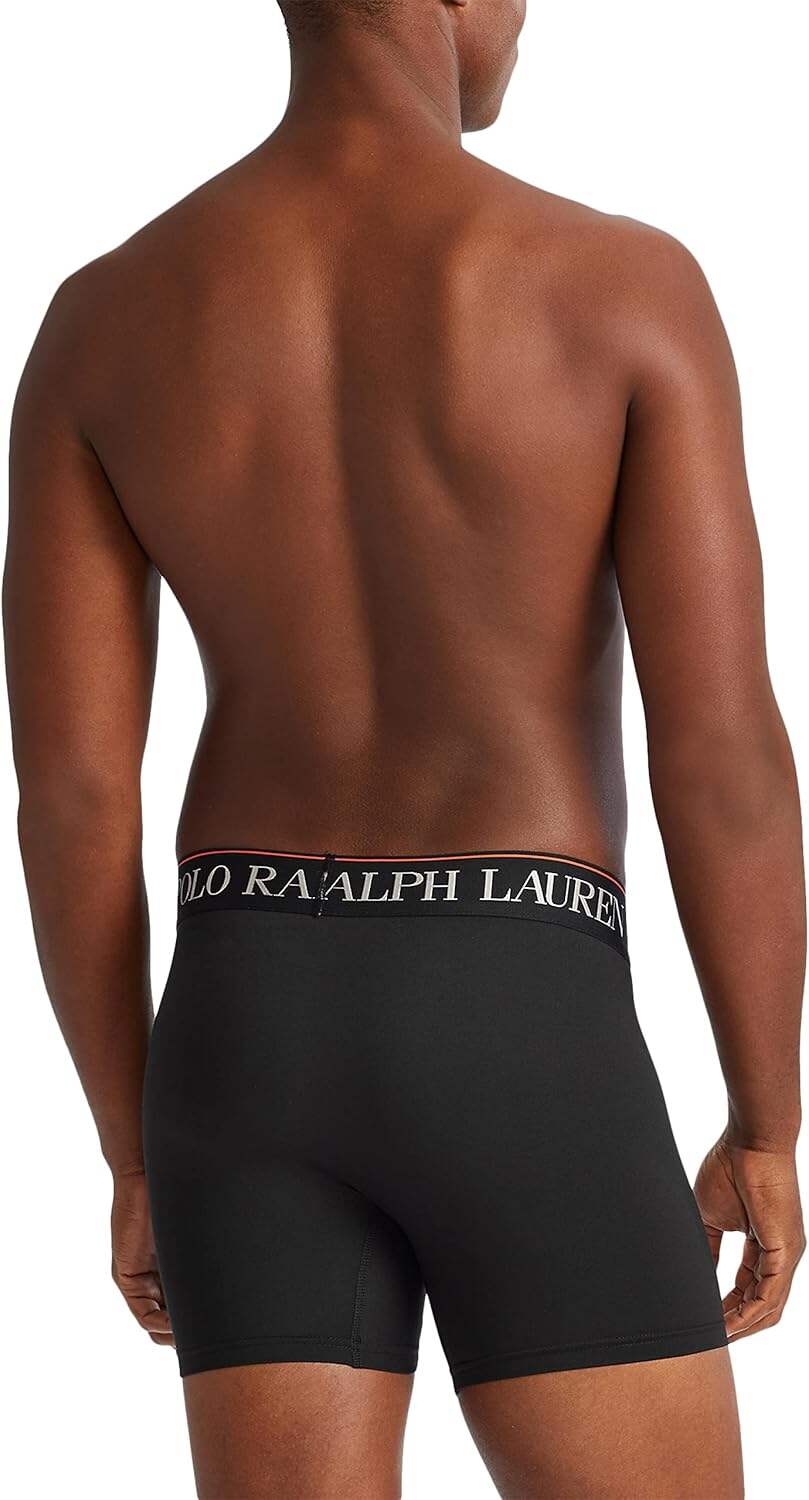Polo Ralph Lauren Men's 4D Flex Cool Microfiber Boxer Briefs 3 Pack