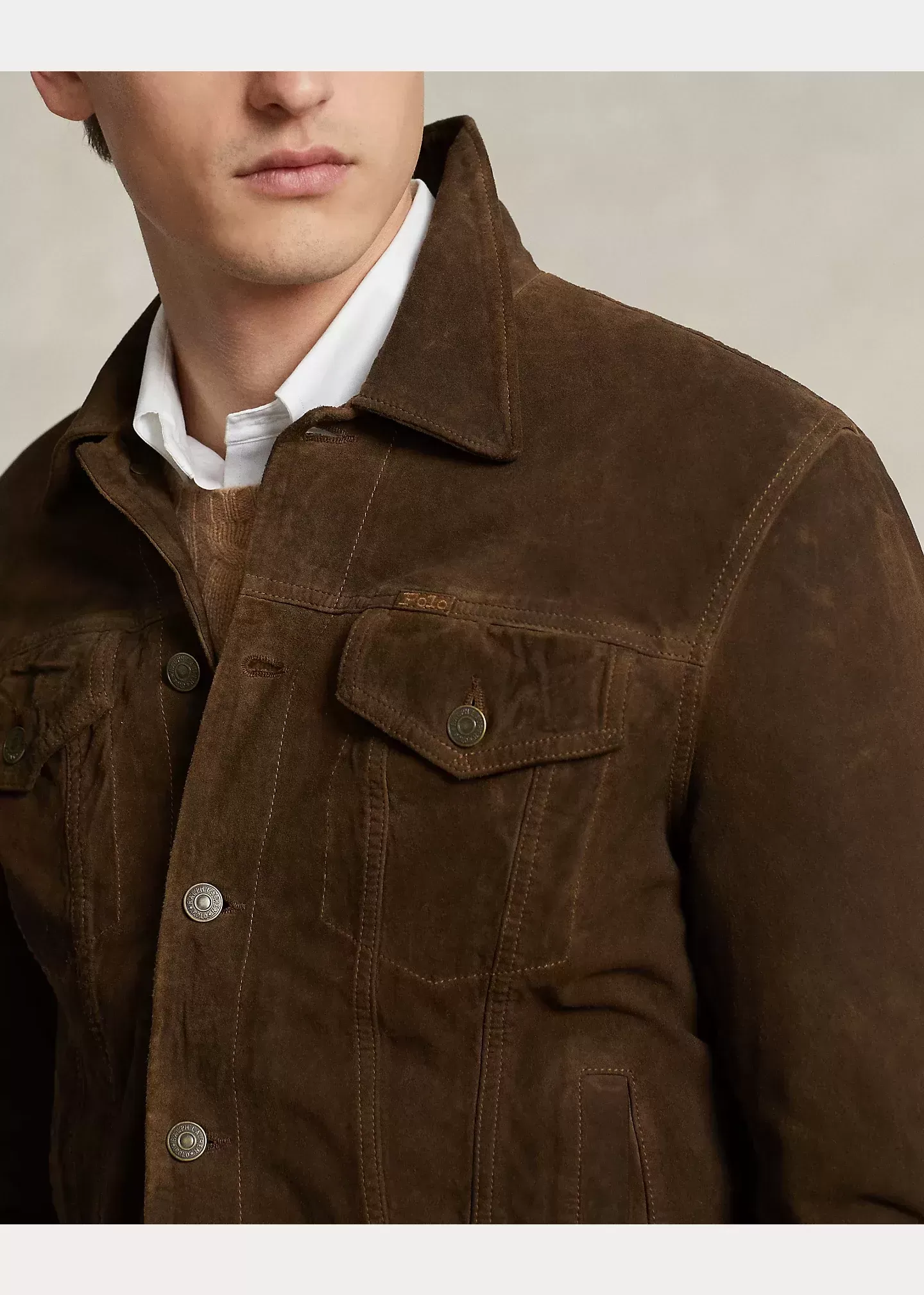 Polo Ralph Lauren Suede Trucker Jacket