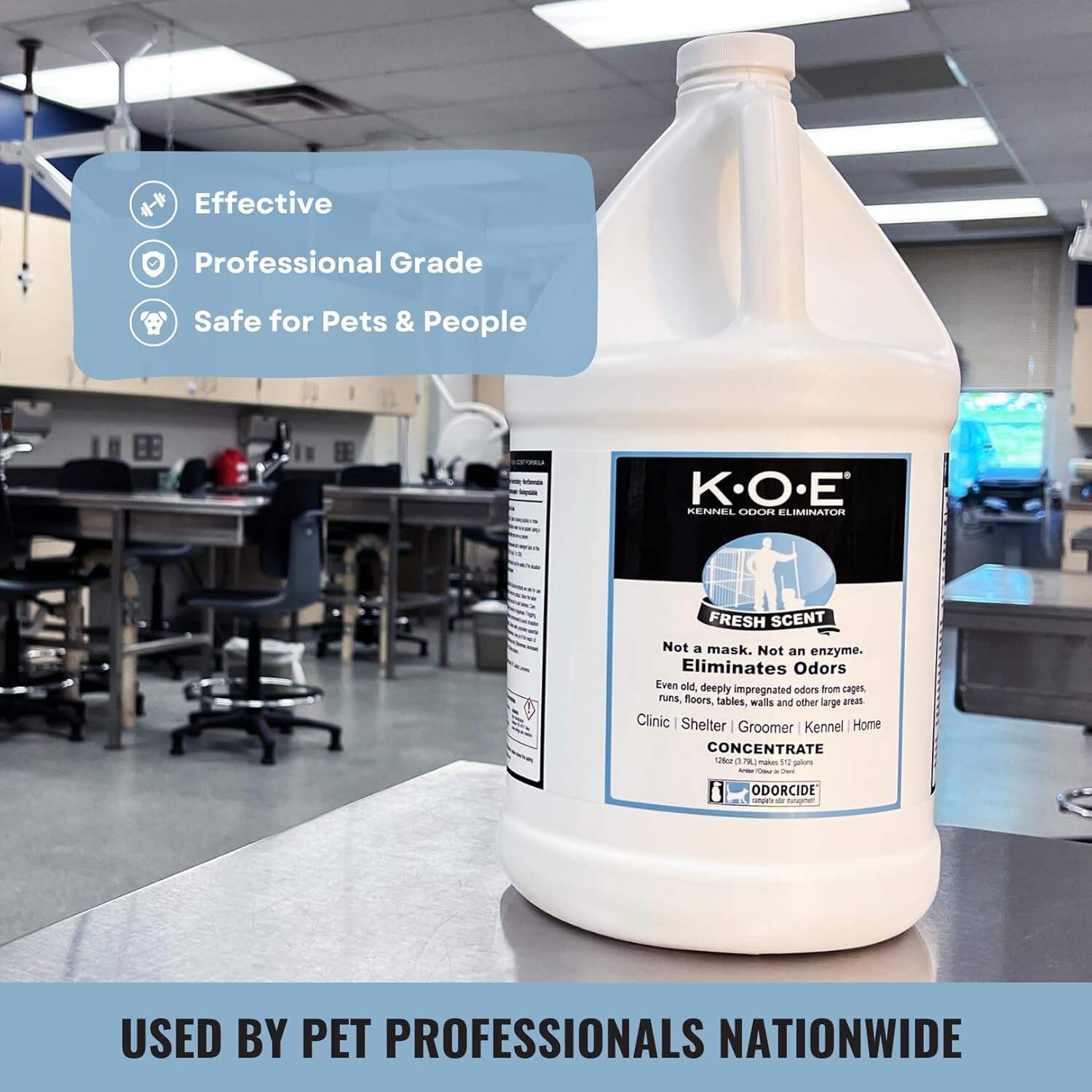 K.O.E Kennel Odor Eliminator Fresh Scent Concentrate 16 oz