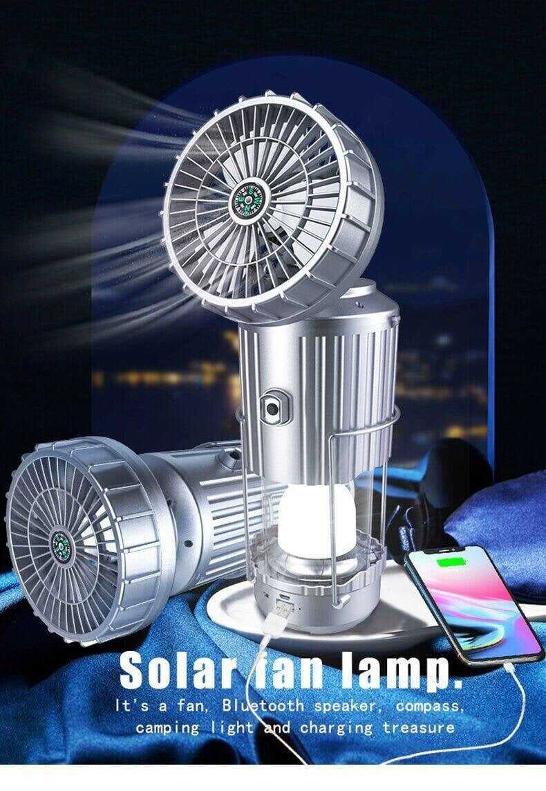 🔥5-In-1 Portable LED Camping Lantern With Fan