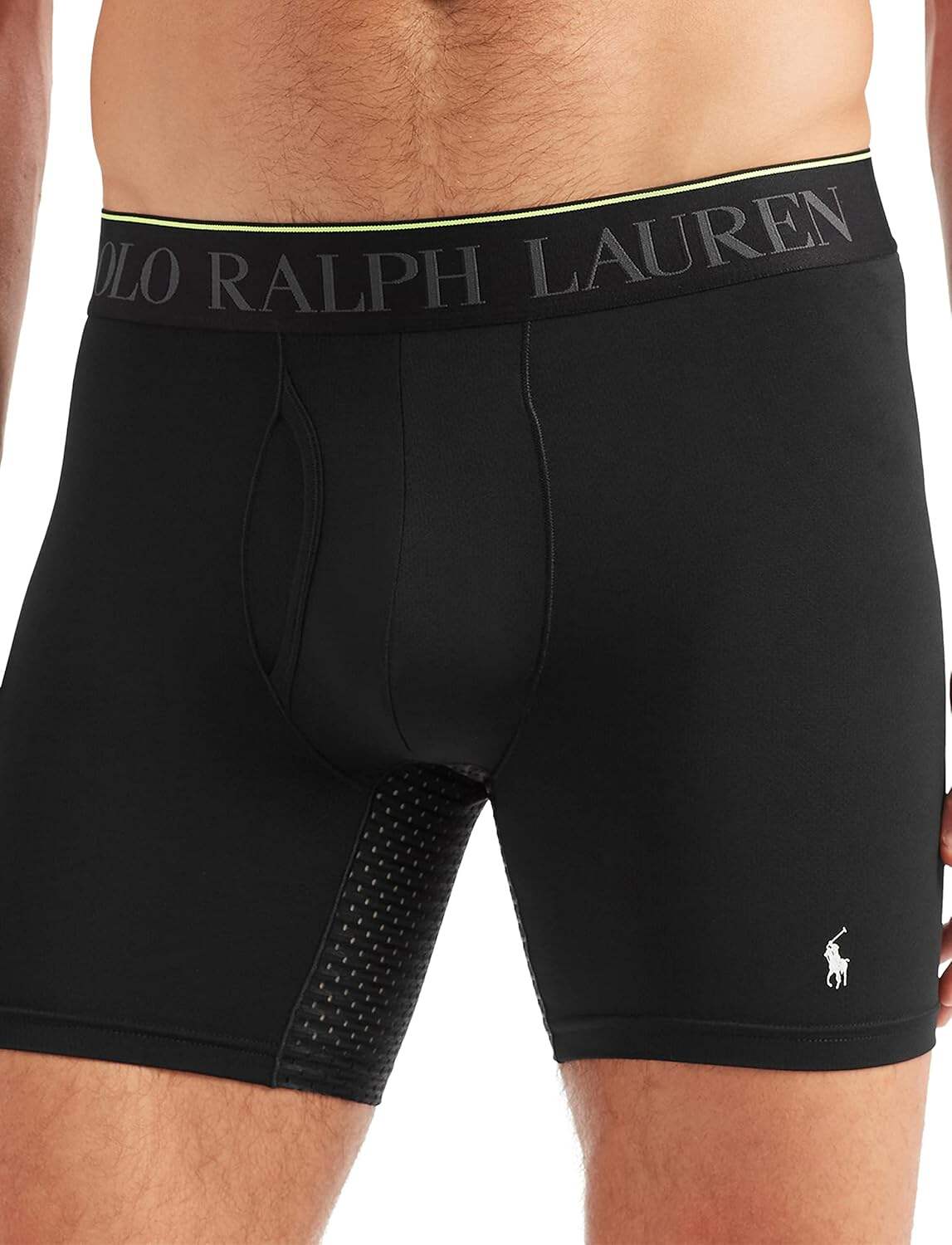 Polo Ralph Lauren Men's 4D Flex Max Flex Boxer Brief with Rib Side Panel