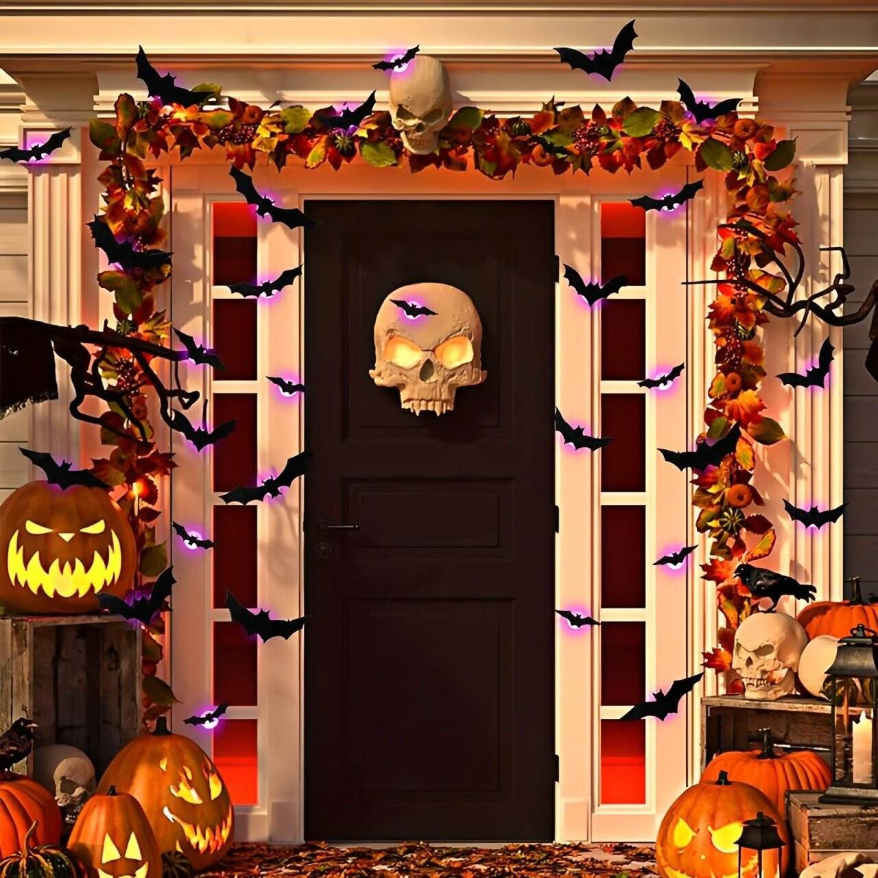 🎃HOT SALE 49% OFF-🦇Halloween 3D Lighted Bats(✈Free Shipping)