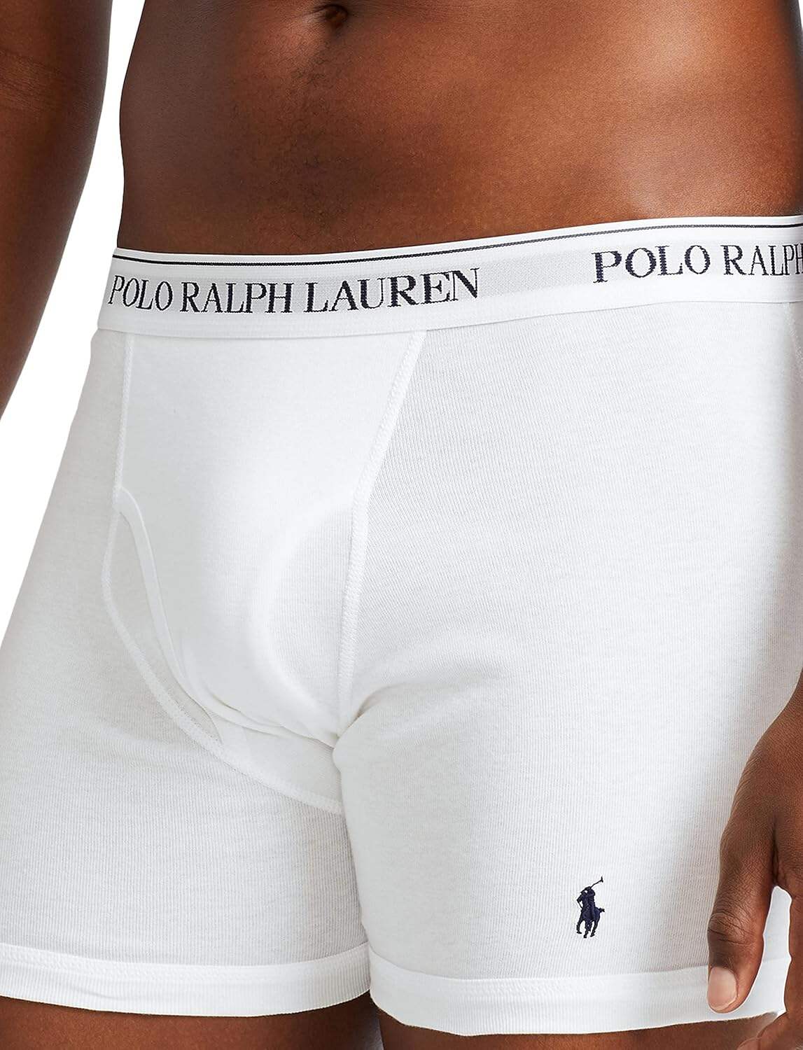 Polo Ralph Lauren Men's Classic Fit Cotton Boxer Briefs, Trunks & Long Leg Available (3 Pack)