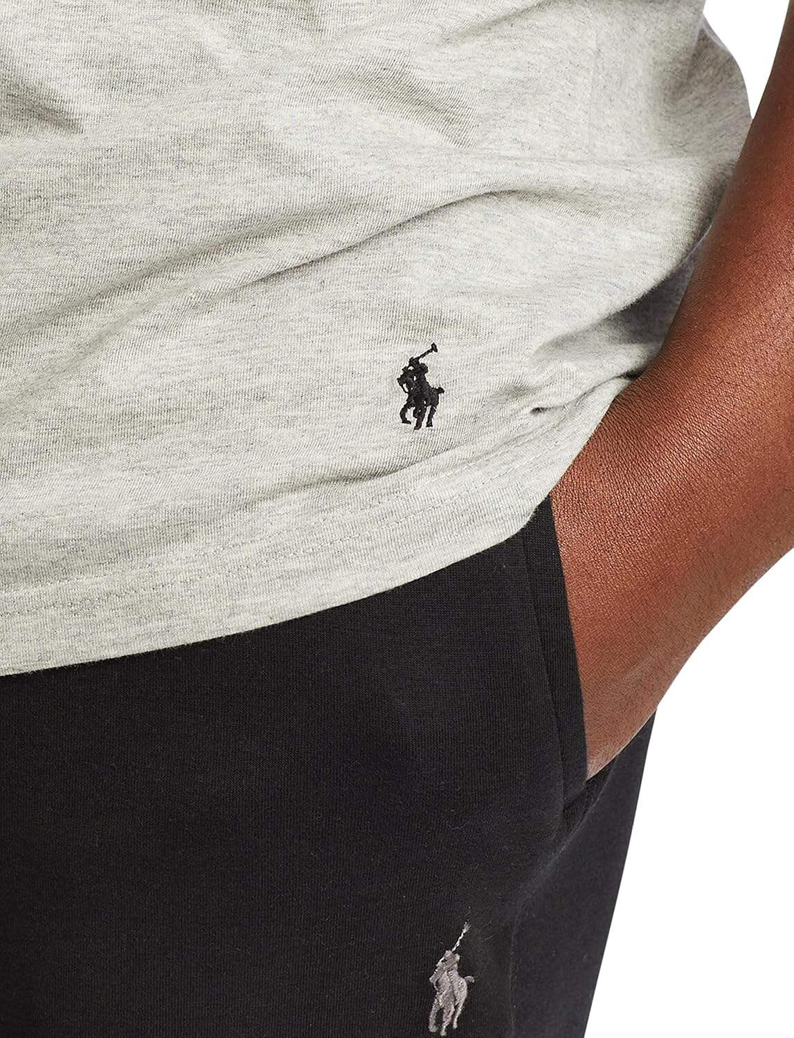 POLO Men's Classic Fit Cotton V neck Undershirt 3 Pack