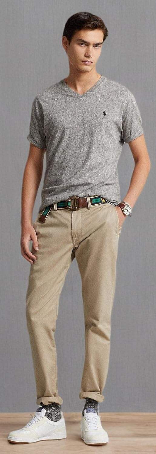 Polo Ralph Lauren Men's V Neck Classic Fit T-Shirt