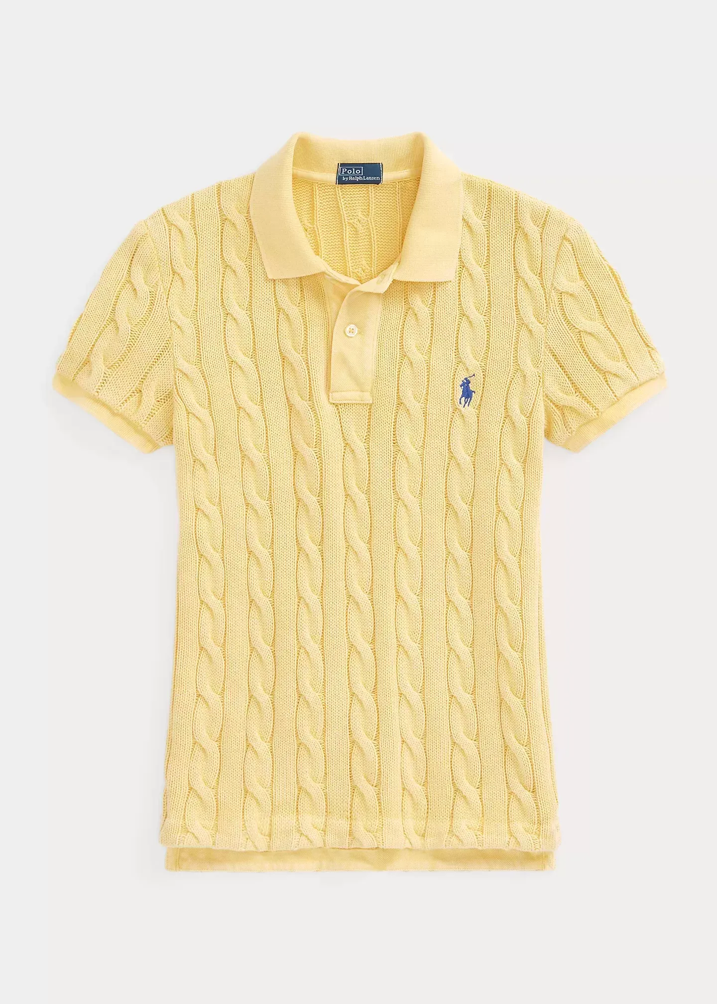 Polo Ralph Lauren Slim Fit Cable-Knit Polo Shirt