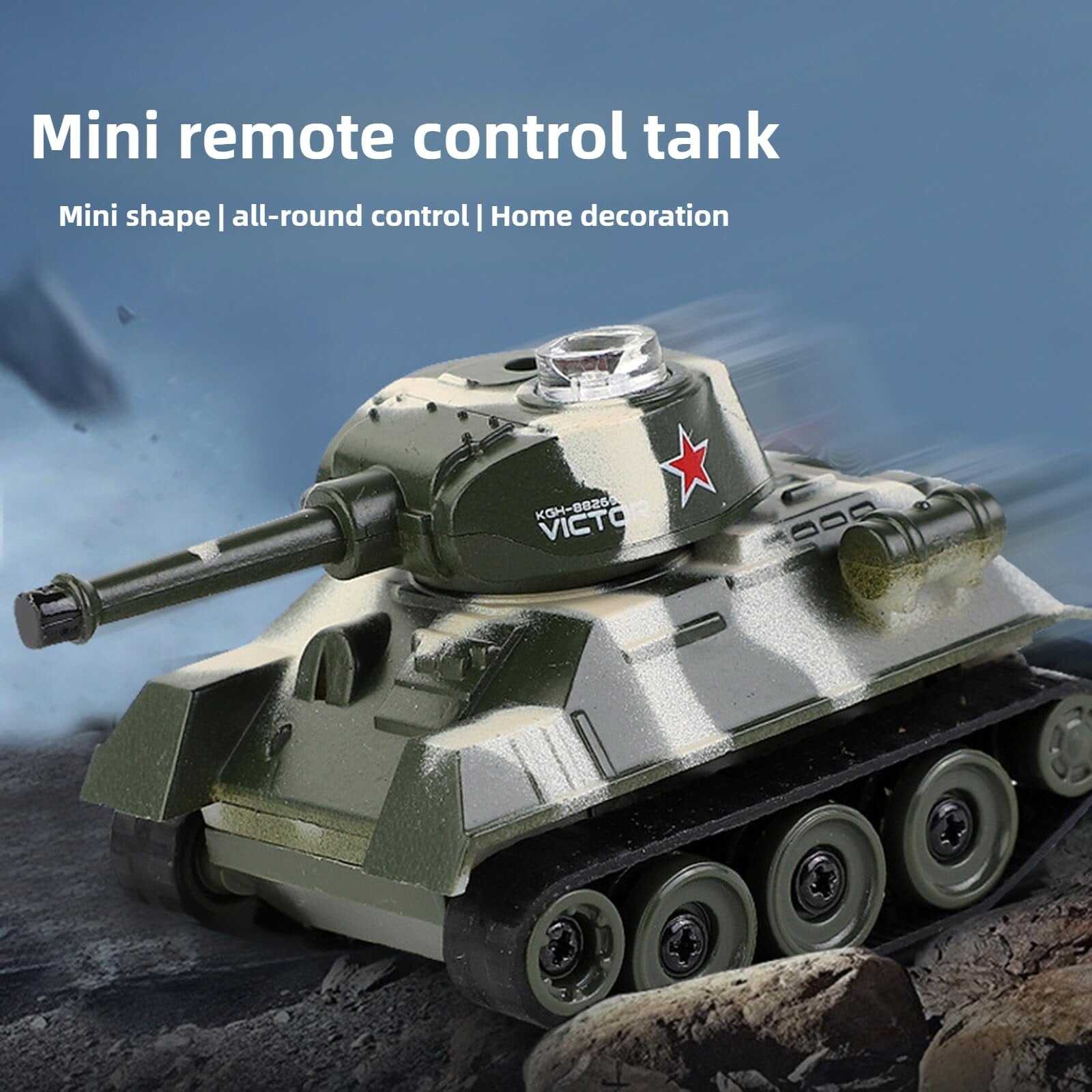 Mini WWII Gray German Tiger RC Tank Toy
