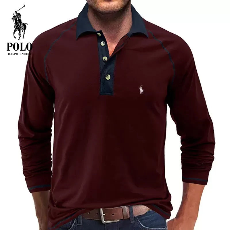Ralph Lauren Soft Cotton Fabric POLO Collar T-Shirt