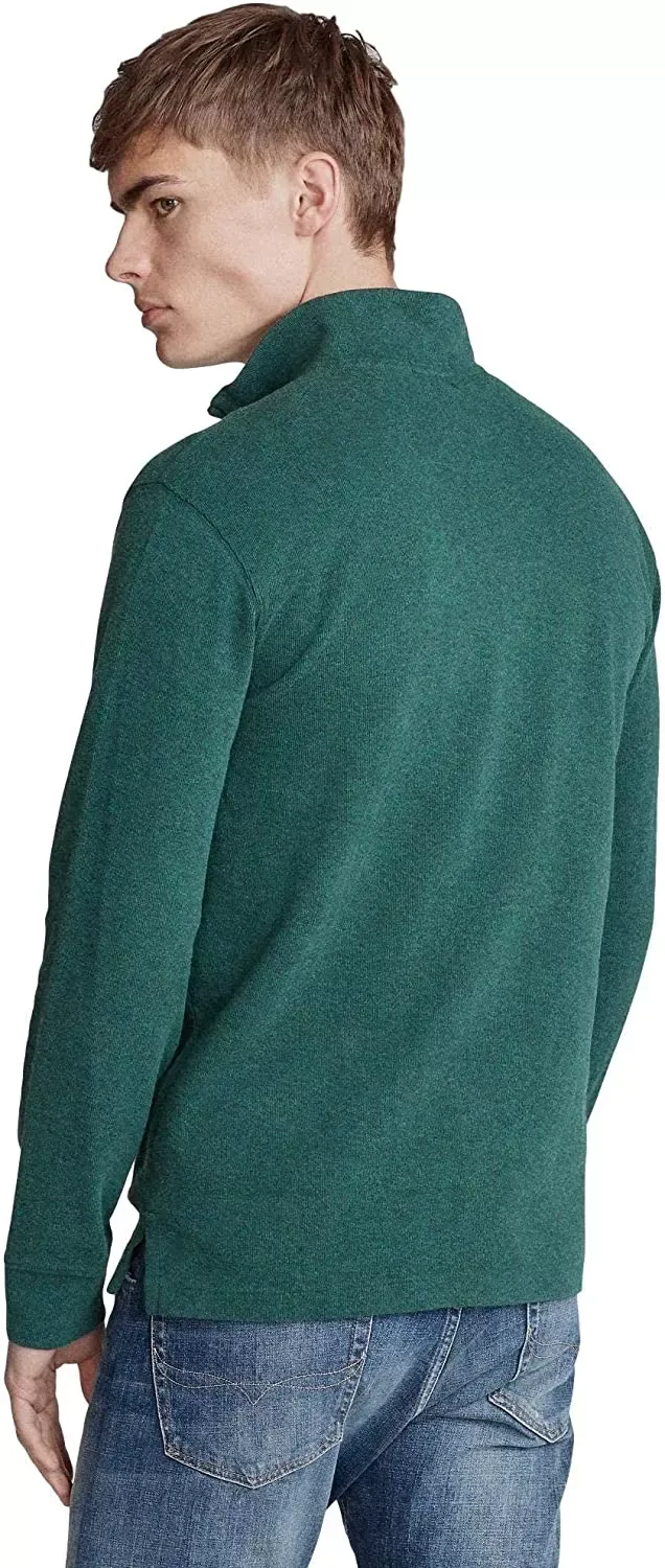 POLO RALPH LAUREN Men's Classic Estate-Rib Quarter-Zip Pullover Sweater