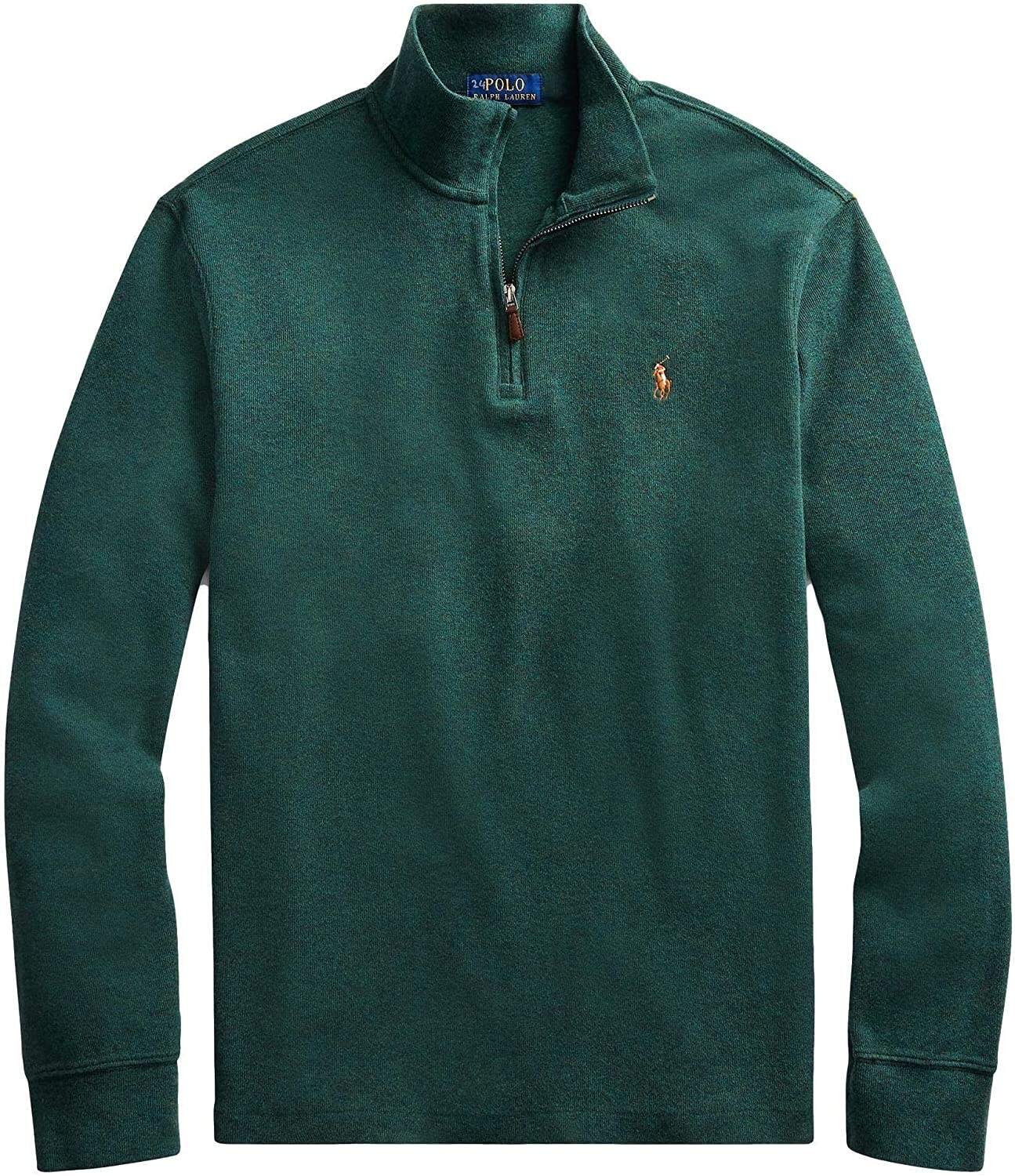 POLO RALPH LAUREN Men's Classic Estate-Rib Quarter-Zip Pullover Sweater