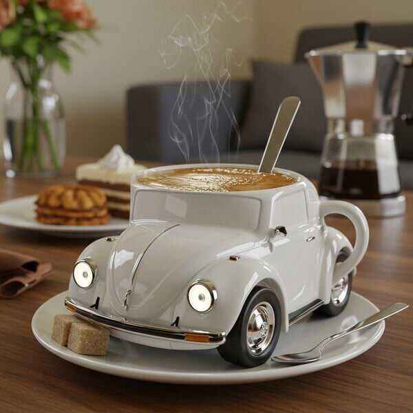 Beetle Shaped Coffee Mug