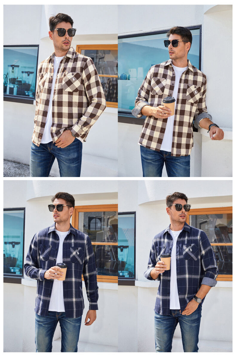 Ralph Lauren Men's flannel plaid shirt(Last day of limited time specials)