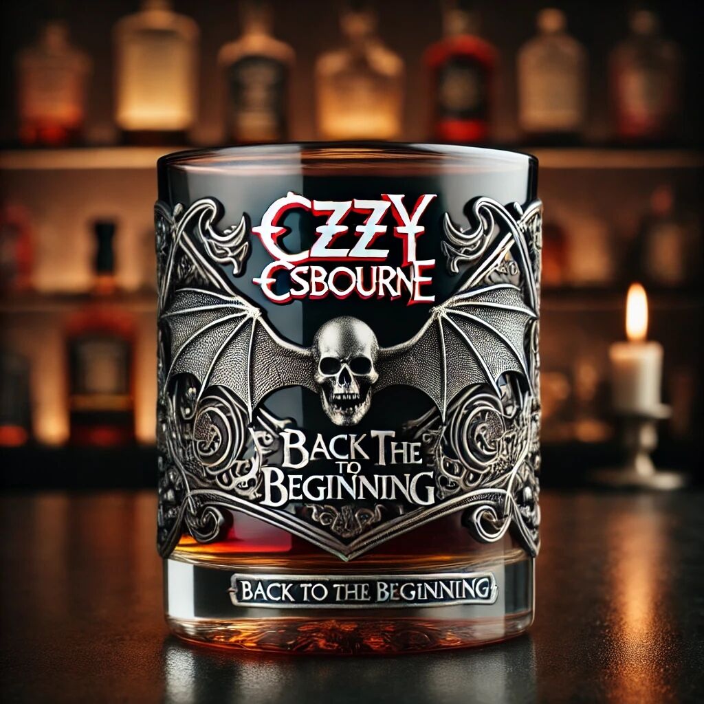 Ozzy Osbourne “Back to the Beginning” whiskey glass(✈Free Shipping)