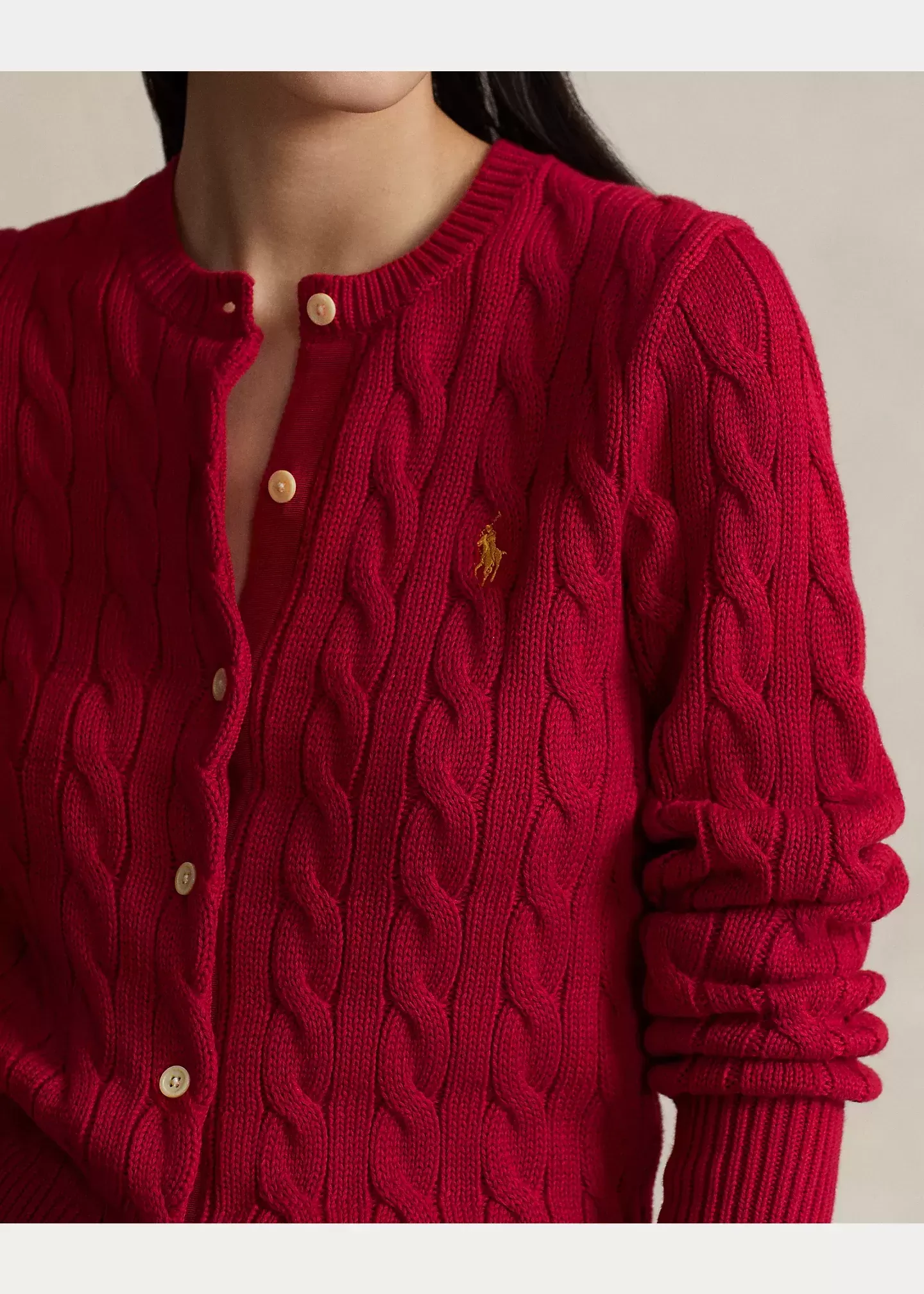 Polo Ralph Lauren Cable-Knit Cotton Cardigan