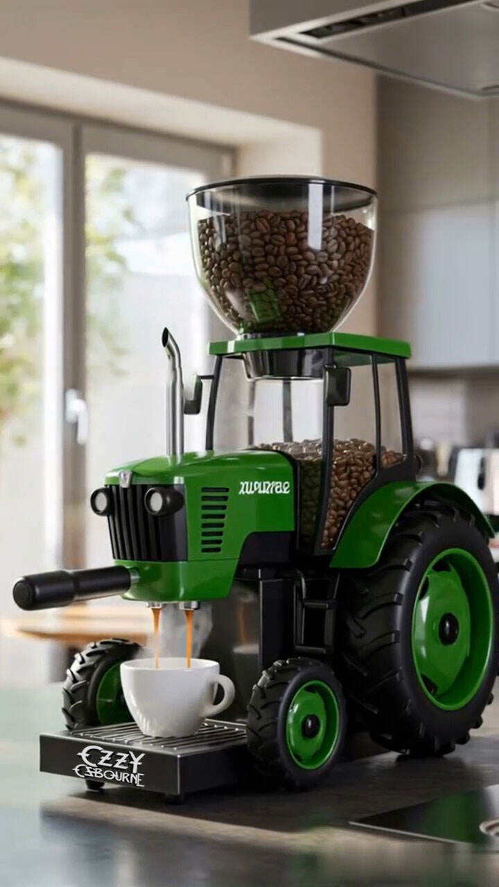 🔥Limited Time Offer💖Bold Design tractor Coffee Maker- Ozzy Co-branded