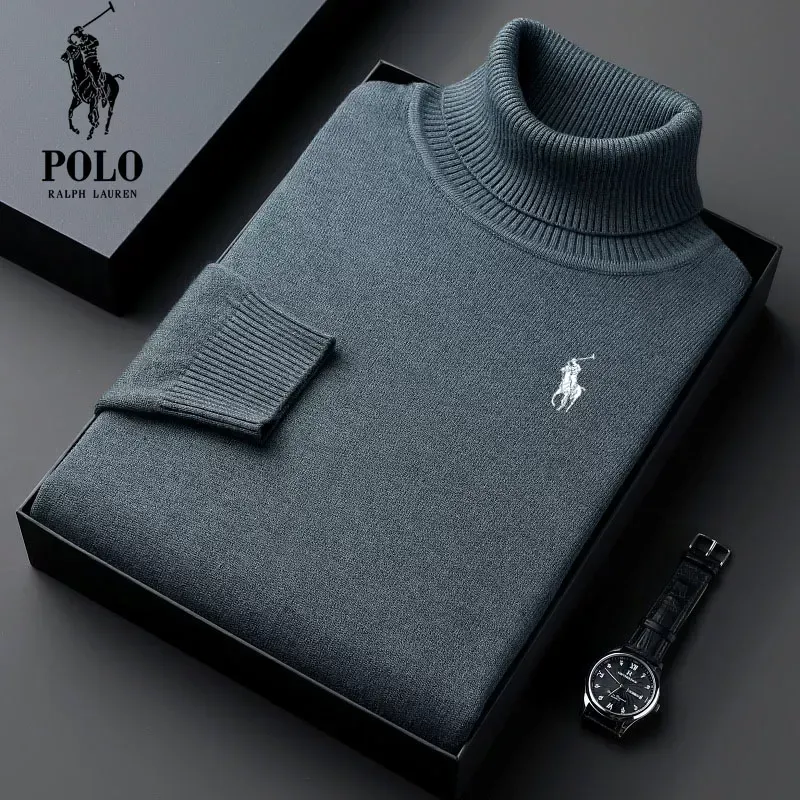 Ralph Lauren Men's Turtleneck Thick Loose Casual Knit Sweater��9 Pack Only $49.98��