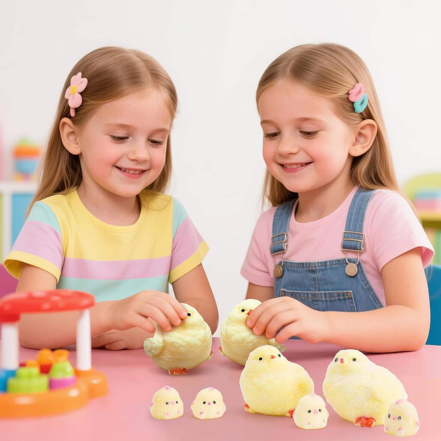 Big Taba Squishy Toys-3.15in, Handmade Ultra Soft Chick Taba Squishy Kit, Cute Fidget Toys Silicone Squeeze Toys for Kids & Adults Stress Relief
