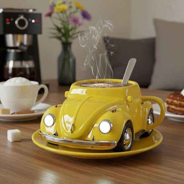Beetle Shaped Coffee Mug