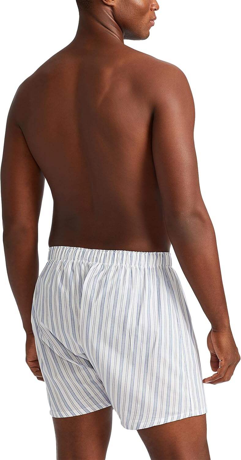 Polo Ralph Lauren Men's Classic Fit Woven Cotton Boxers (3 Pack)