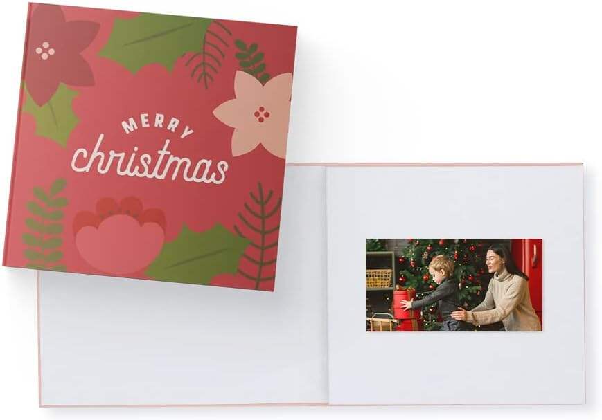 Heirloom Wedding Video Book - Create Your Own Digital Greeting Card Gift with Your Memories - Anniversary, Christmas, Wedding - Plays 10 Minutes of Video and Photos