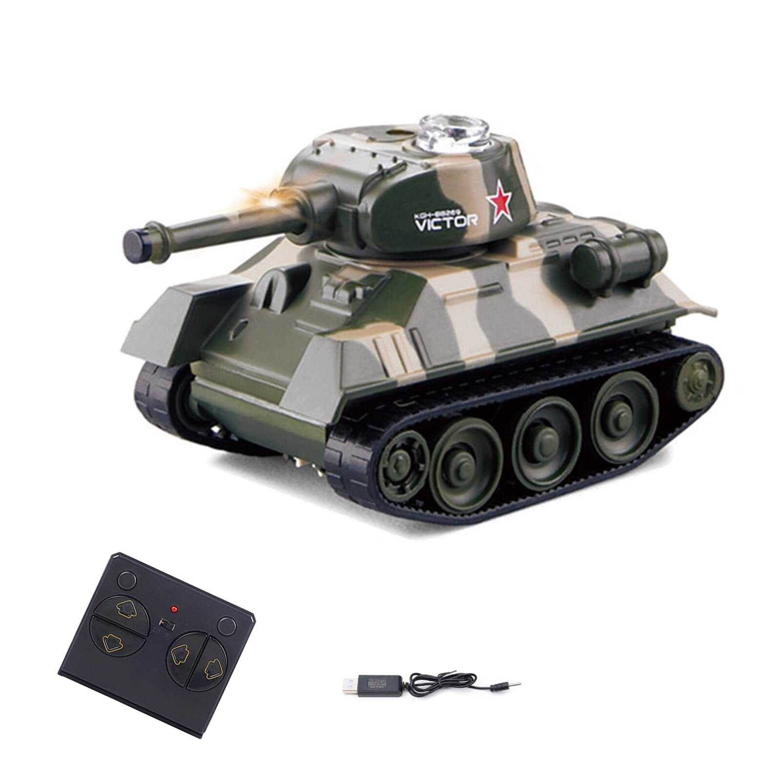 Mini WWII Gray German Tiger RC Tank Toy