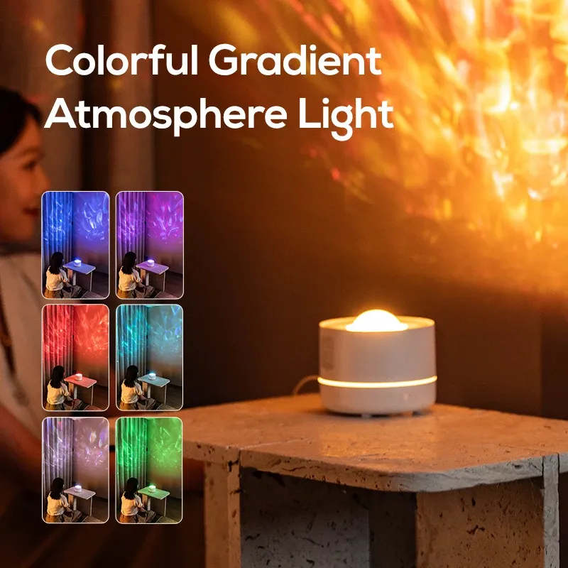 2025 New Starry Sky Projector Lamp Aromatherapy Machine Gift Desktop USB Plug-in Colorful Atmosphere Light Humidifier