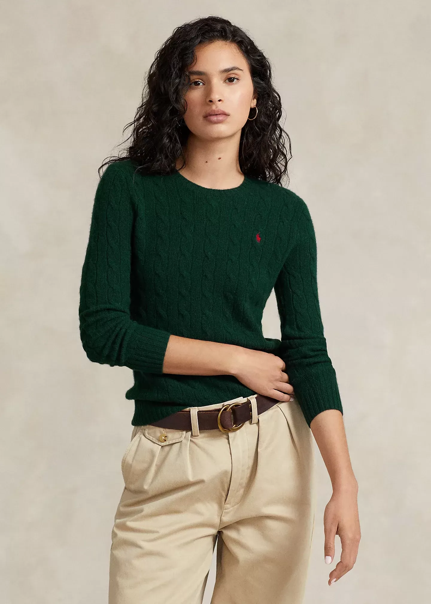 Polo Ralph Lauren Cable-Knit Wool-Cashmere Sweater