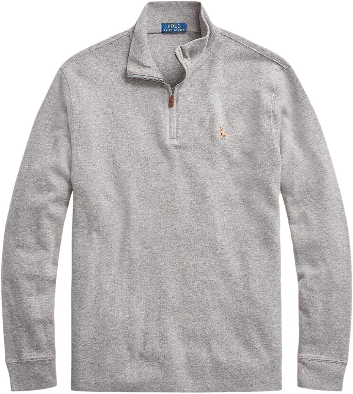 POLO RALPH LAUREN Men's Classic Estate-Rib Quarter-Zip Pullover Sweater