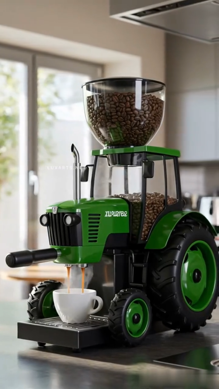 🔥Limited Time Offer💖Bold Design tractor Coffee Maker