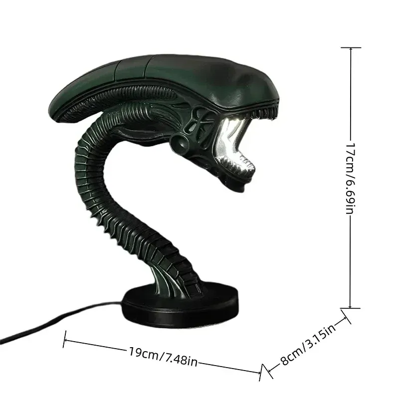 Alien Lamps Bedroom Decorative Resin Figurine Extraterrestrial Life Form Lamp Stand Home Decoration Lighting Figure