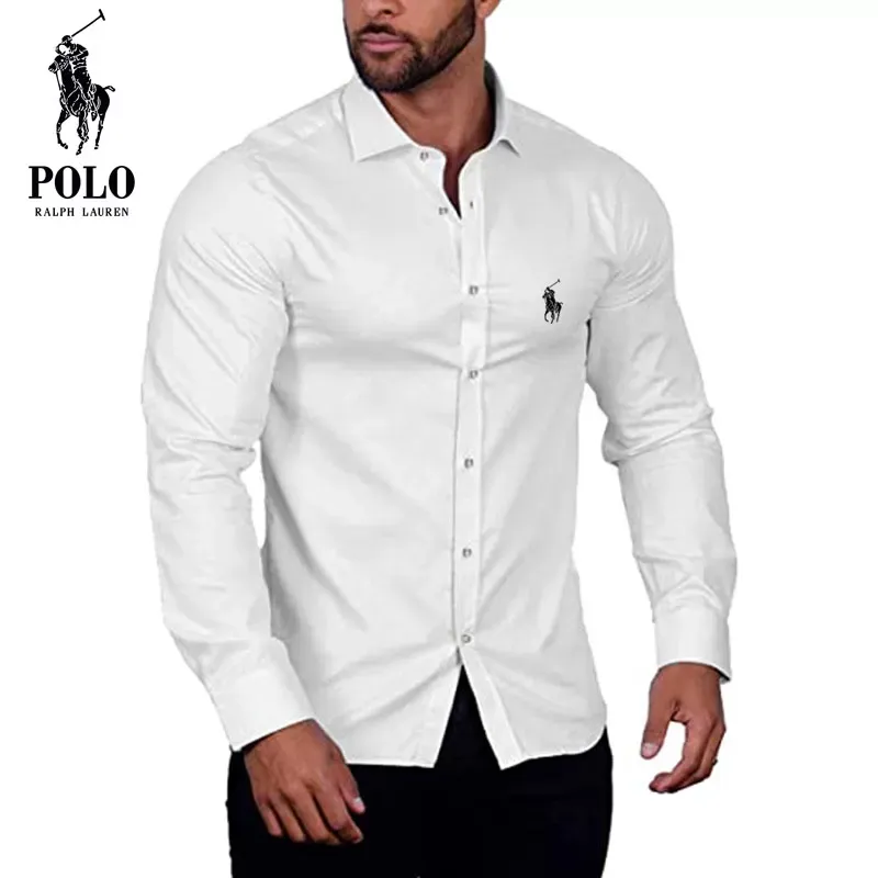 Ralph Lauren Men's pure cotton Long Sleeve Shirt