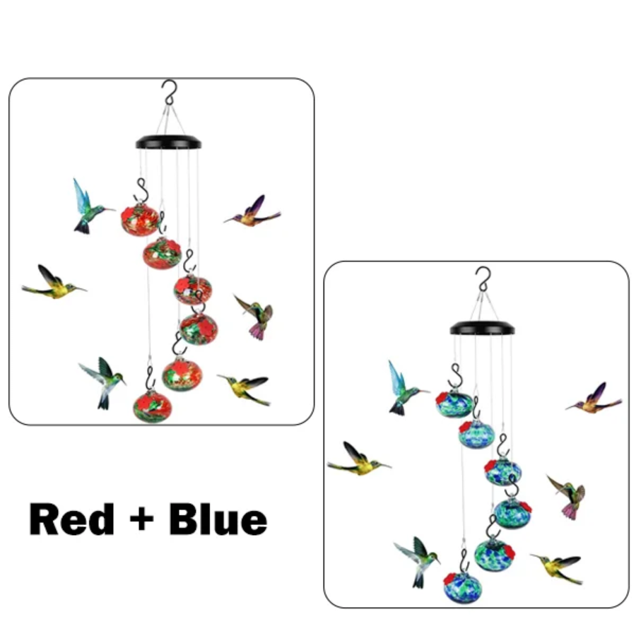 🎁 Hot Sale 49% OFF 🔥 2025 New Charming Wind Chimes Hummingbird Feeders Garden Decor