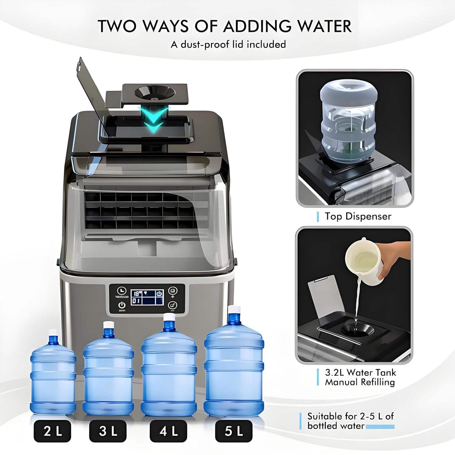 Ice Cube Maker Machine Countertop