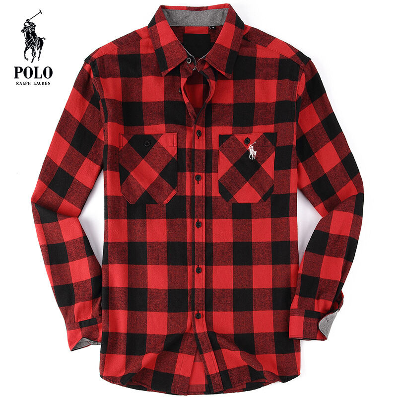 Ralph Lauren Men's flannel plaid shirt(Last day of limited time specials)