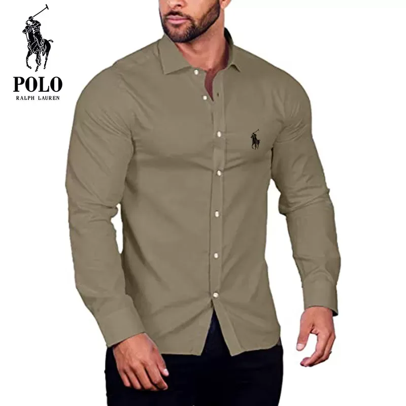 Ralph Lauren Men's pure cotton Long Sleeve Shirt